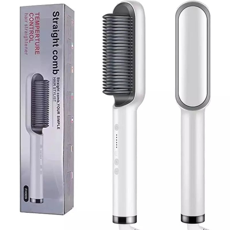 Cepillo Alisador Profesional — Cabello Liso Perfecto en Minutos, Sin Plancha y Sin Daño