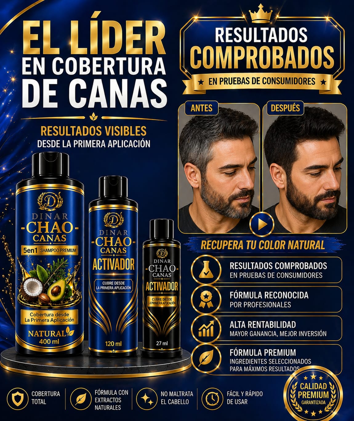Chao Canas 5 En 1 Argán | Cobertura Natural Desde La Primera Aplicación