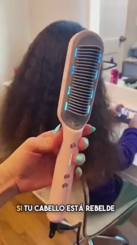 Cepillo Alisador Profesional — Cabello Liso Perfecto en Minutos, Sin Plancha y Sin Daño