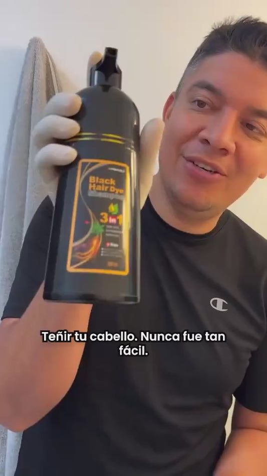 Cubre tus canas en minutos y disfruta de un cabello negro, brillante y con aspecto natural